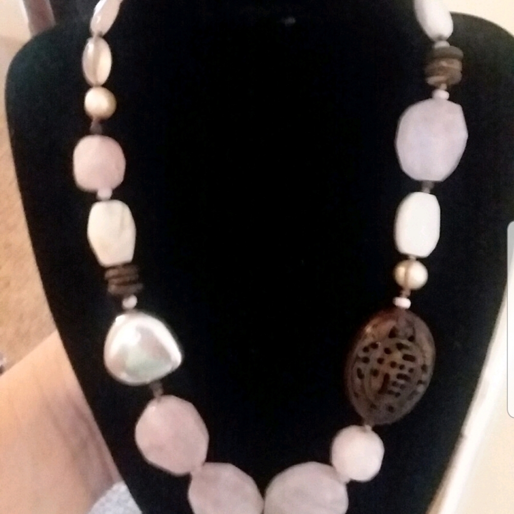 Silpada Pink Quartz Sterling Silver Necklace